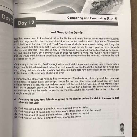 Final sale Summer learning head start used book for grade 4 to 5 - Picture 5 of 7